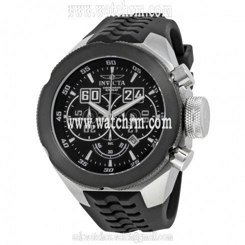 Invicta I-Force Chronograph Black Dial Black Silicone Men's Watch 16927