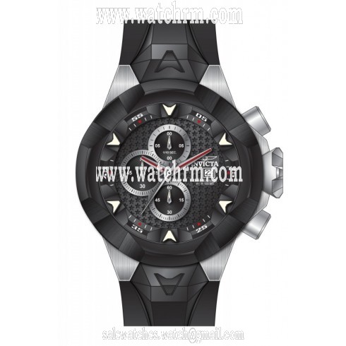 Invicta I Force Chronograph Black Dial Black Silicone Men's Watch 16904