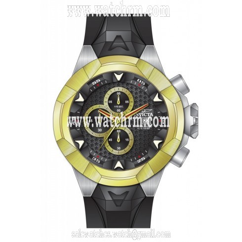 Invicta I Force Chronograph Black Dial Black Silicone Men's Watch 16905