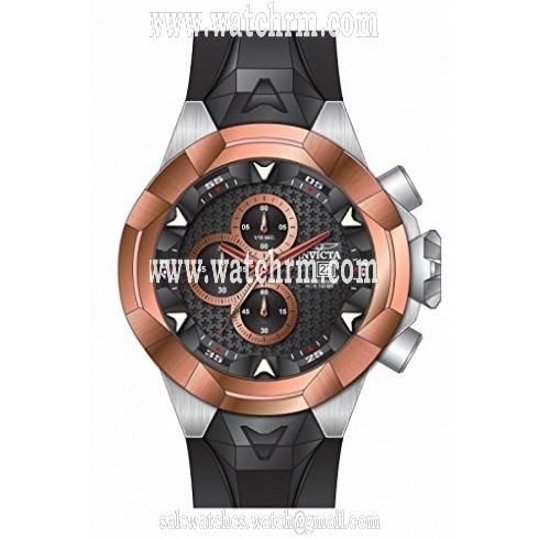 Invicta I Force Chronograph Black Dial Black Silicone Men's Watch 16906