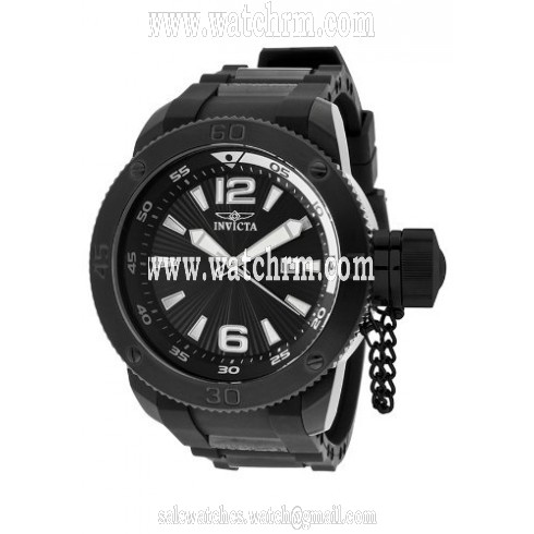 Invicta I-Force Black Dial Black Polyurethane Men's Watch 12966