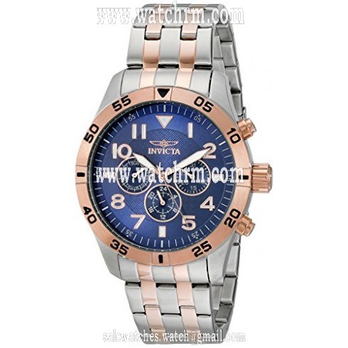 Invicta I-Force Blue Dial Two- tone Stainless Steel Men's Watch 19204
