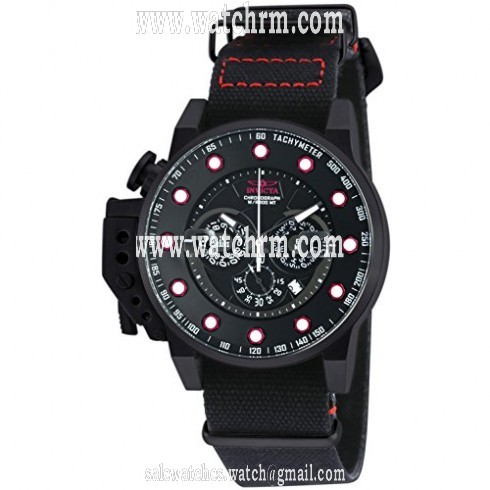 Invicta I-Force Chronograph Black Dial Black Nylon Men's Watch 18694