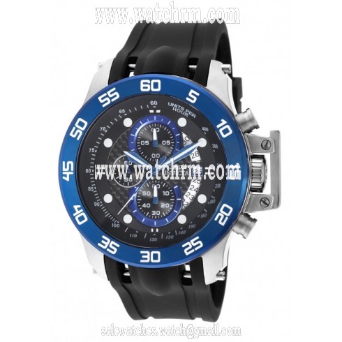 Invicta I-Force Chronograph Black Dial Black Polyurethane Men's Watch 19252