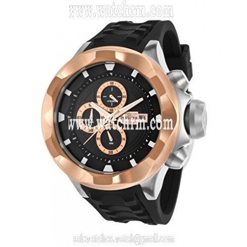 Invicta I-Force Chronograph Black Dial Black Silicone Men's Watch 16898