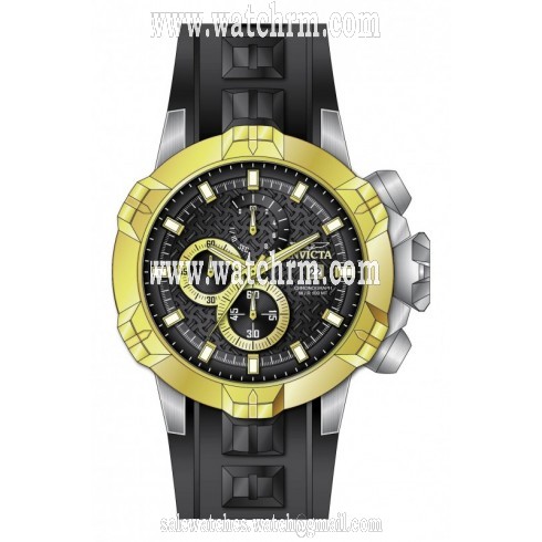 Invicta I-Force Chronograph Black Dial Black Silicone Men's Watch 16901
