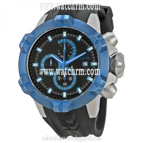Invicta I-Force Chronograph Black Dial Black Silicone Men's Watch 16903