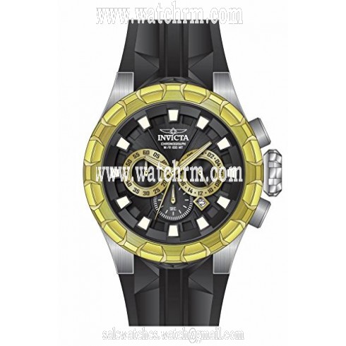 Invicta I-Force Chronograph Black Dial Black Silicone Men's Watch 16919