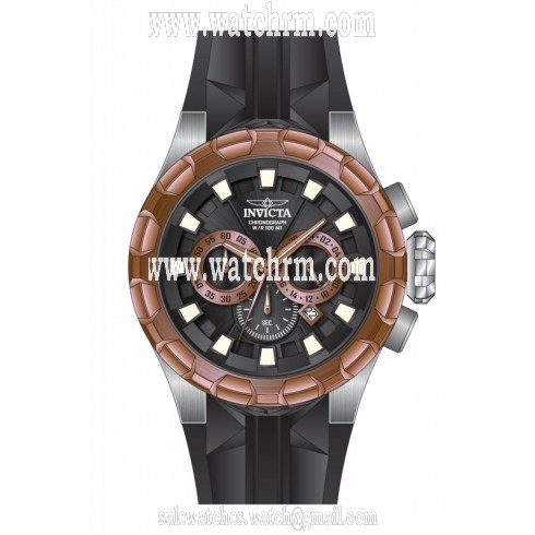 Invicta I-Force Chronograph Black Dial Black Silicone Men's Watch 16920
