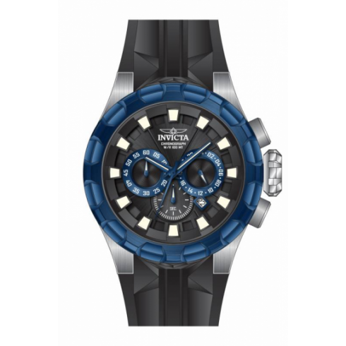 Invicta I-Force Chronograph Black Dial Black Silicone Men's Watch 16921