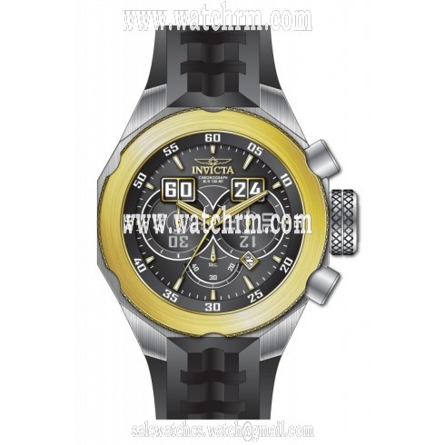 Invicta I-Force Chronograph Black Dial Black Silicone Men's Watch 16928