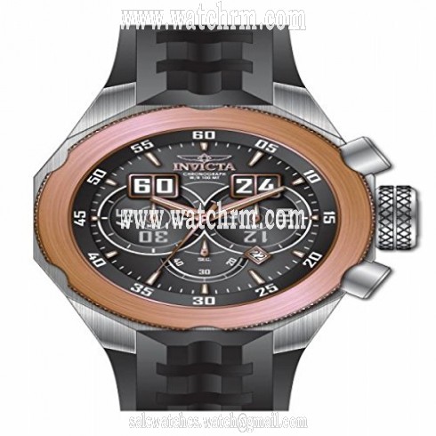 Invicta I-Force Chronograph Black Dial Black Silicone Men's Watch 16929