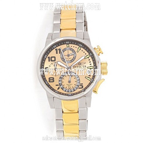 Invicta I-Force Chronograph Gold Dial Two-tone Ladies Watch 17428