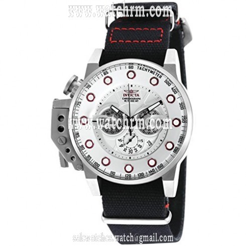 Invicta I-Force Chronograph Silver Dial Black Nylon Men's Watch 18693