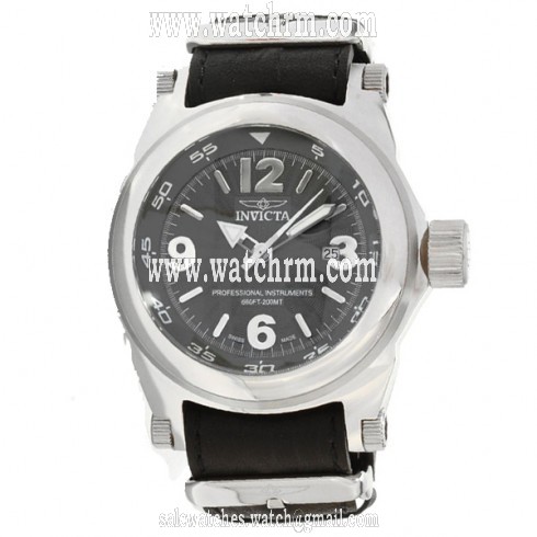 Invicta I-Force Green Dial Stainless Steel Black Leather Men's Watch 10515