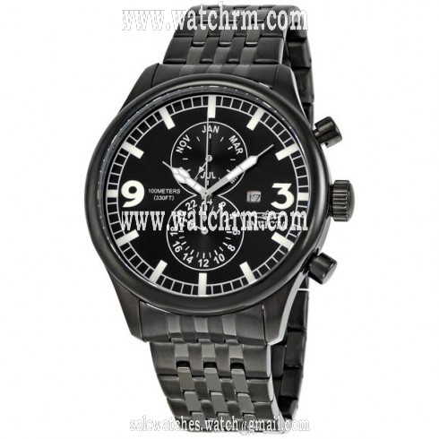 Invicta II Black Ion Plated Stainless Steel Men's Watch 0367