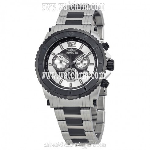 Invicta II Collection Chronograph Silver Dial Two-tone Men's Watch 1010