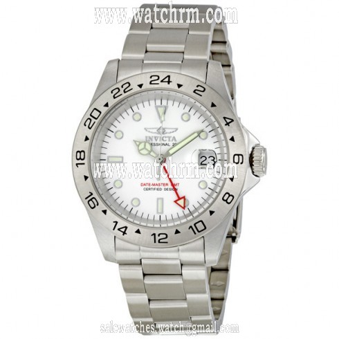 Invicta II Date Master GMT White Dial Men's Watch 9402