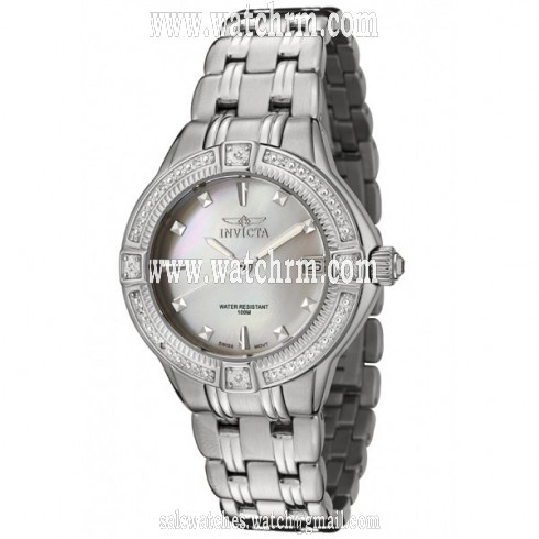 Invicta II Mother of Pearl Dial Stainles Steel Ladies Watch 0266