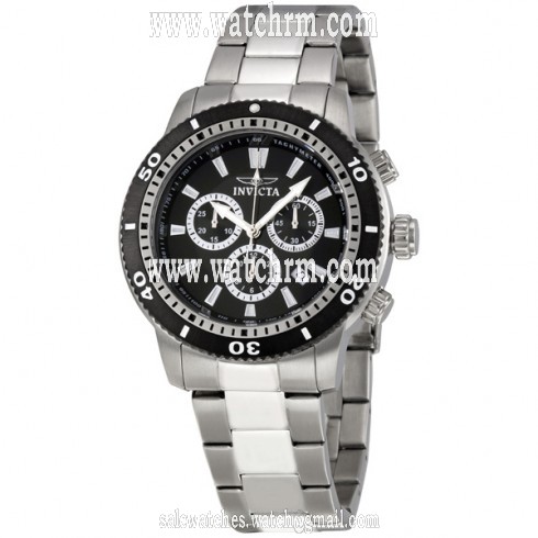 Invicta II Sport Black Dial Stainless Steel Men's Watch 1203-3BB