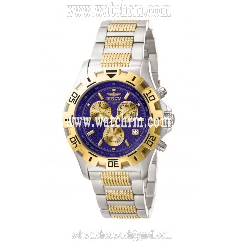 Invicta Invicta II Chronograph Blue Dial Two-Tone Stainless Steel Men's Watch 5699
