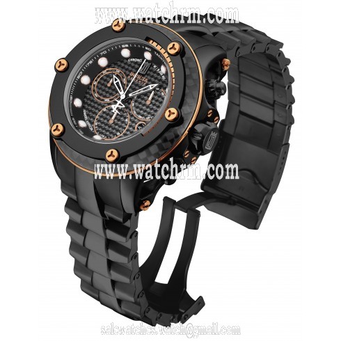 Invicta Jason Taylor Chronograph Black Dial Black Ion-plated Men's Watch 17828