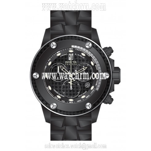 Invicta Jason Taylor Chronograph Black Dial Black Ion-plated Men's Watch 17829