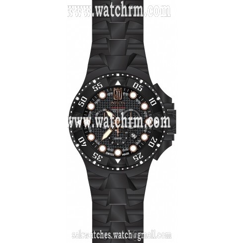 Invicta Jason Taylor Chronograph Black Dial Black Ion-plated Men's Watch 17842