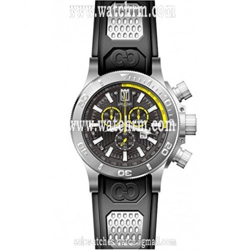Invicta Jason Taylor Chronograph Black Dial Black Polyurethane Men's Watch 19576