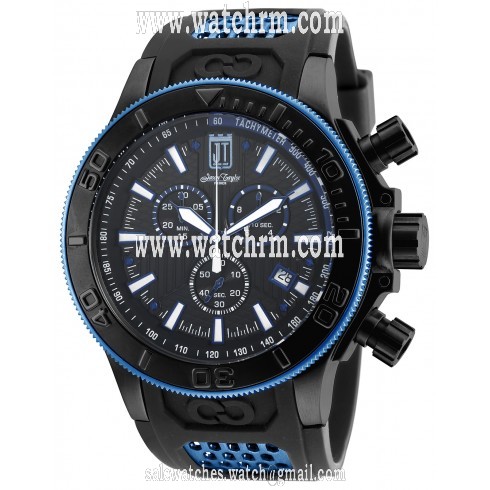 Invicta Jason Taylor Chronograph Black Dial Black Polyurethane Men's Watch 19578