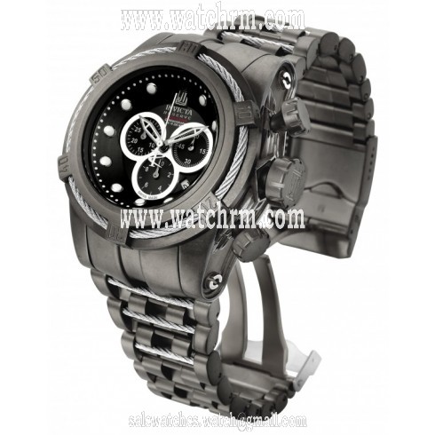 Invicta Jason Taylor Chronograph Black Dial Gunmetal Ion-plated Men's Watch 17833