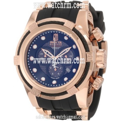 Invicta Jason Taylor Chronograph Black Dial Rose Gold-Tone Men's Watch 12956