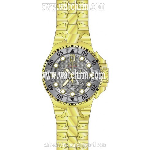 Invicta Jason Taylor Chronograph Grey Dial Gold-tone Men's Watch 17846