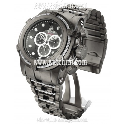 Invicta Jason Taylor Chronograph Gunmetal Dial Gunmetal Ion-plated Men's Watch 17832