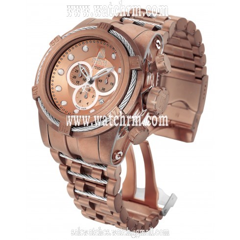 Invicta Jason Taylor Chronograph Rose Dial Rose Gold-plated Men's Watch 17835