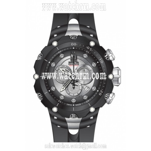 Invicta Jason Taylor Chronograph Silver-tone Dial Black PVD Men's Watch 14419