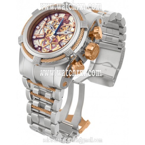 Invicta Jason Taylor Chronograph Skeleton Dial Stainless Steel Men's Watch 14428