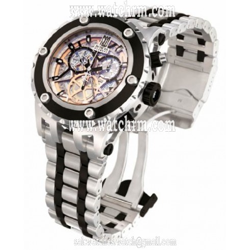 Invicta Jason Taylor Chronograph Skeleton Dial Two-tone Men's Watch 12958