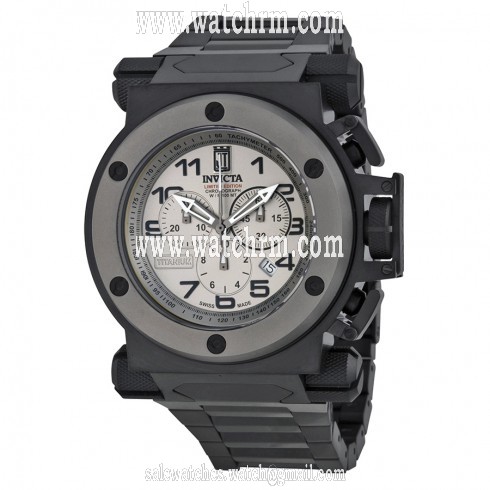 Invicta Jason Taylor Chronograph Titanium Dial Black Ion-plated Men's Watch 14515
