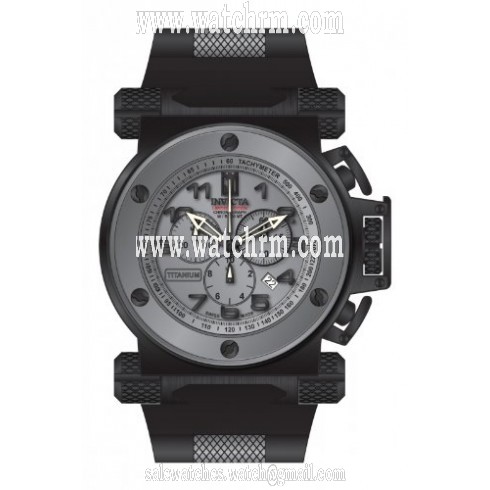 Invicta Jason Taylor Chronograph Titanium Dial Black Polyurethane Rubber Men's Watch 14516
