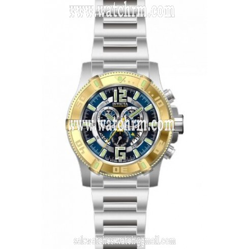 Invicta Luminary Chronograph Blue Dial Rose Gold-tone PVD Men's Watch 13640