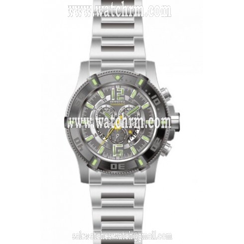 Invicta Luminary Chronograph Gunmetal Dial Stainless Steel Men's Watch 13643