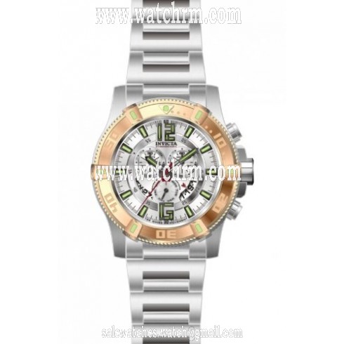 Invicta Luminary Chronograph White Dial Rose Gold-tone PVD Men's Watch 13635