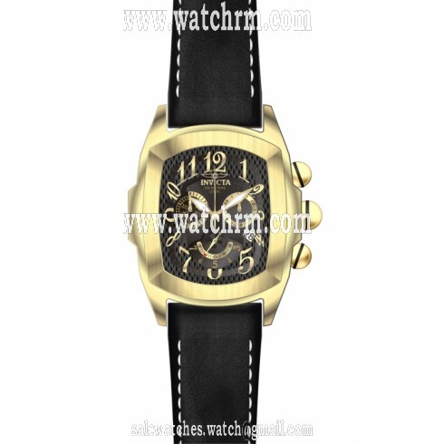 Invicta Lupah Chronograph Black Dial Gold-Tone Stainless Steel Men's Watch 13692