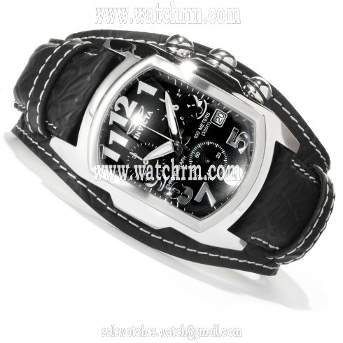 Invicta Lupah Chronograph Black Dial Stainless Steel Men's Watch 11321