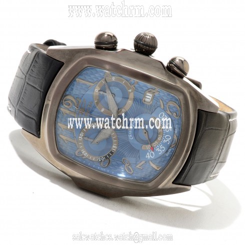 Invicta Lupah Chronograph Blue Dial Gunmetal-Tone Stainless Steel Men's Watch 13007