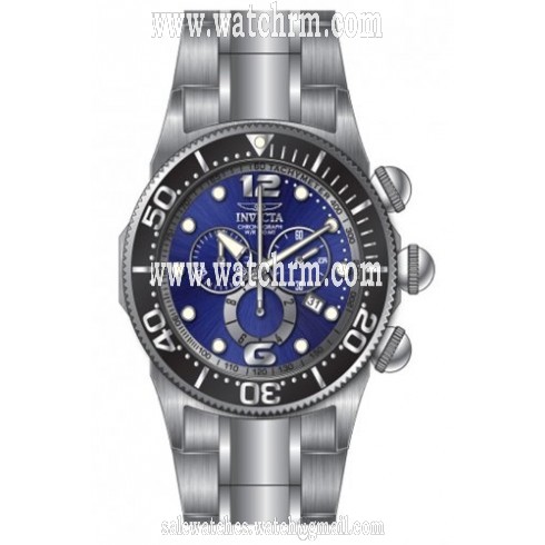 Invicta Lupah Chronograph Blue Dial Stainless Steel Men's Watch 14196