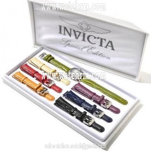 Invicta Lupah Mother of Pearl Dial Leather Ladies Watch 12634