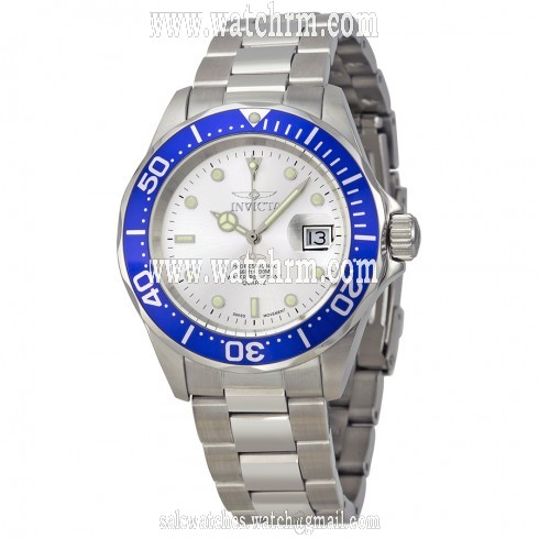 Invicta Men's Pro Diver Swiss Quartz Watch with Blue Bezel 4856