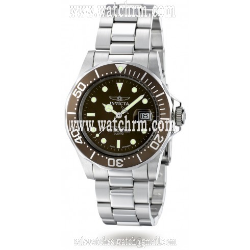 Invicta Men's Pro Diver Swiss Quartz Watch with Brown Bezel 4857